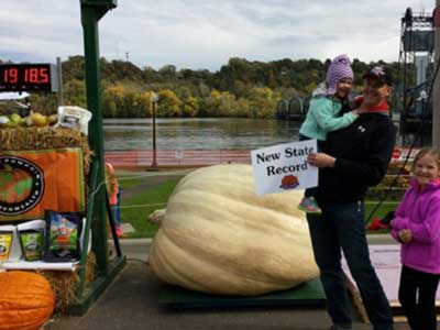 Chris “Q Tip” Qualley Minn St Record Pumpkin